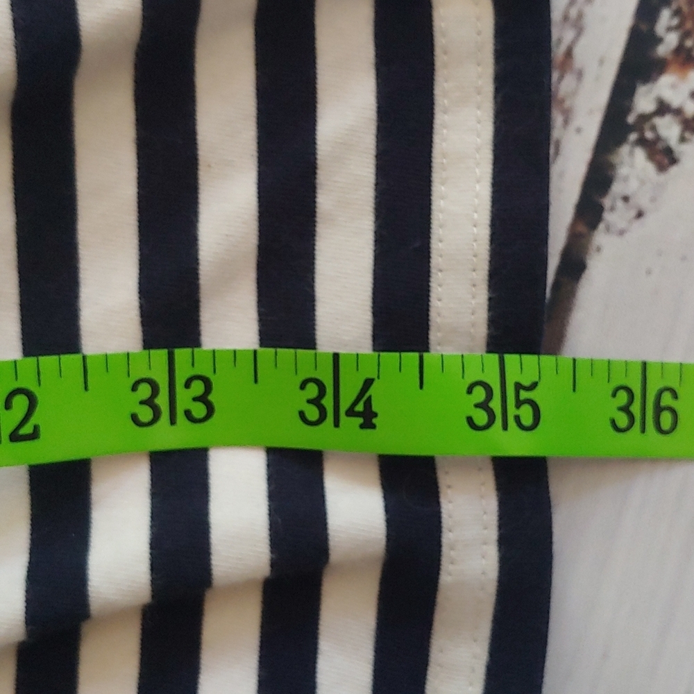 Tommy Hilfiger Striped Knit Dress w/ Eyelet Sleeve Detail - Picture 9 of 10
